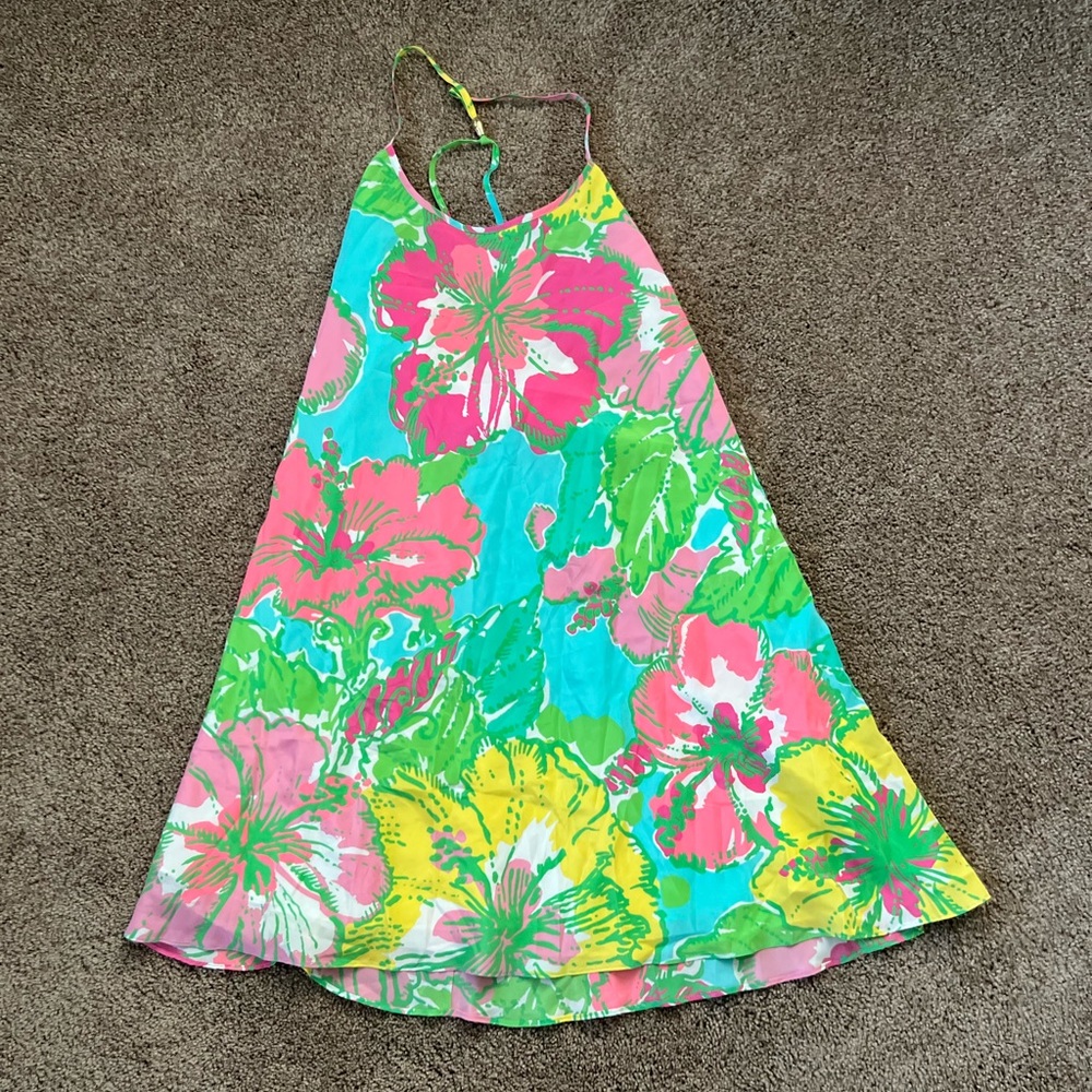 lilly pulitzer big flirt silk dress